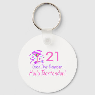 Auf Wiedersehen Barkeeper des Prahler-21 hallo Schlüsselanhänger