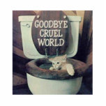 "Auf Wiedersehen grausame Welt " Freistehende Fotoskulptur<br><div class="desc">" AUF WIEDERSEHEN GRAUSAME WELT"</div>