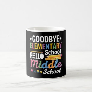 Auf Wiedersehen Grundschule Hallo Mittelschule Kaffeetasse