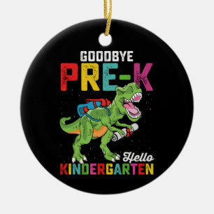 Auf Wiedersehen Pre K Hallo Kindergarten T Rex Sch Keramik Ornament