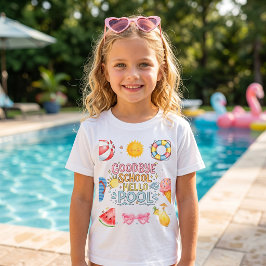 Auf Wiedersehen Schule Hallo Pool T-Shirt