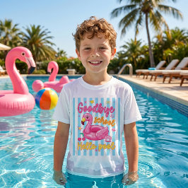 Auf Wiedersehen Schule Hallo Pool T-Shirt