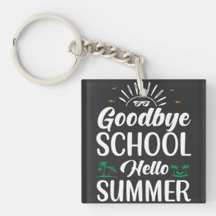 Auf Wiedersehen Schule Hallo Sommer, Sommer-Spaß b Schlüsselanhänger