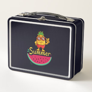 Auf Wiedersehen Schule Hallo Sommerzeit Metall Brotdose