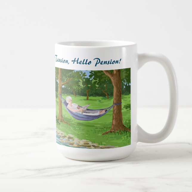 Auf Wiedersehen Spannung, Hallo-Pension, Hängematt Kaffeetasse (Rechts)