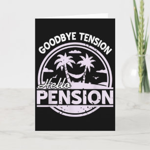 Auf Wiedersehen Spannung Hallo Pension Relax Zeit  Karte