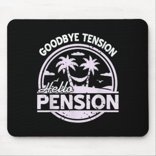 Auf Wiedersehen Spannung Hallo Rente Entspannungsz Mousepad