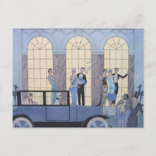 Auf Wiedersehen von George Barbier Postkarte