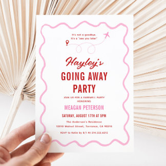 Auf Wiedersehen weg Party Einladung