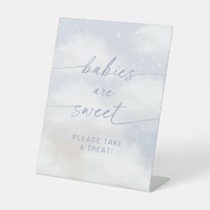 Auf Wolke 9 Babys sind süß  Sockelschild