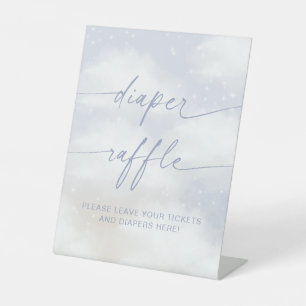 Auf Wolke 9 Windel-Raffle Sockelschild