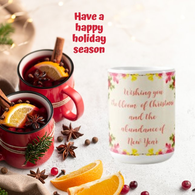 Auf Wunsch, Blume Rose Bouquet Holiday Quotes Kaffeetasse (Von Creator hochgeladen)