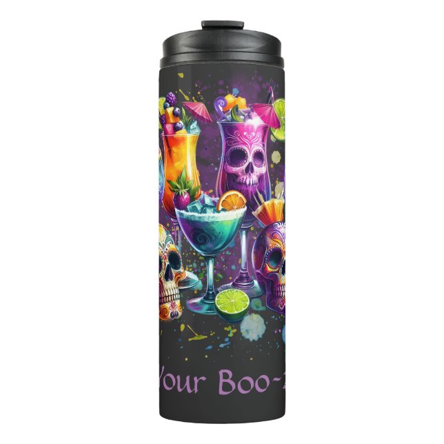 Auf Wunsch können Sie zu Halloween trinken Thermosbecher (Vorderseite)