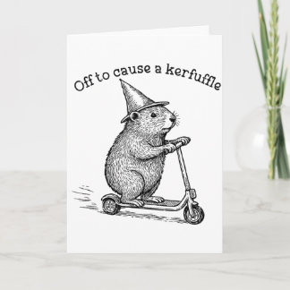 Auf zu einem Tumult, lustiger Groundhog Roller  Karte