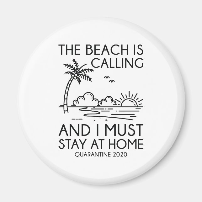 Auf Zuhause bleibe Magnet (Vorne)