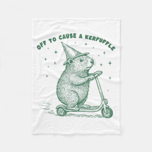 Auf zum Chaos, Hexenmeister-Erdhörnchen-Scooter Fleecedecke