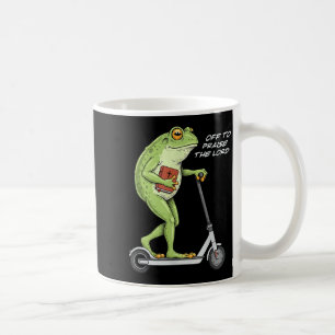 Auf zum Lob des Herrn Lustiger Frosch Christliches Kaffeetasse