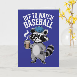 Auf zur Baseball-Waschbären-Karte Karte