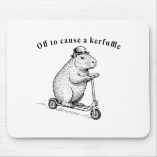 Auf zur Verursachung eines Tumults, lustiger Murme Mousepad
