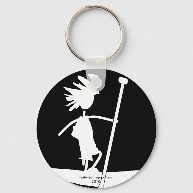 Aufbau der Silhouette auf dem Paddel Schlüsselanhänger (Vorderseite)
