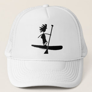 Aufbau der Silhouette auf dem Paddel Truckerkappe