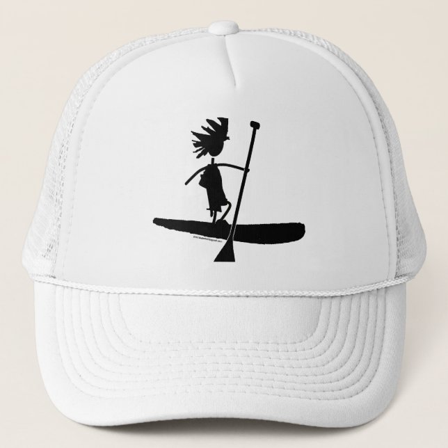 Aufbau der Silhouette auf dem Paddel Truckerkappe (Vorderseite)