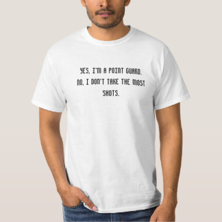 Aufbauspielerschüsse genommen T-Shirt