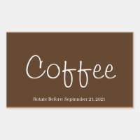 Aufbewahrung von Lebensmitteln Küchenkleber, Kaffe