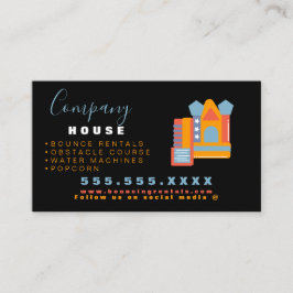 Aufblasbare Castell Jump House Bounce Party Rental Visitenkarte