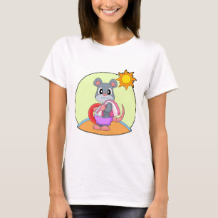 Aufblasbare Schwimmmaus Sommer T-Shirt
