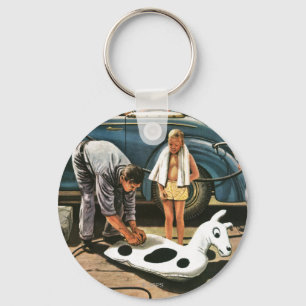 Aufblasen des Strand-Spielzeugs Schlüsselanhänger