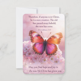 Aufblühen in Gottes Gnade Dankeskarte