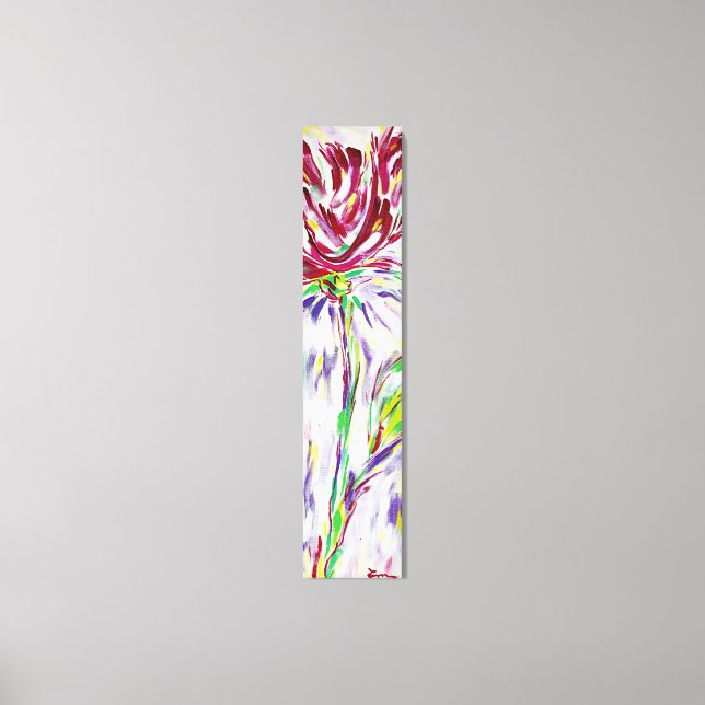 Aufblühende Blume Leinwanddruck (Vorderseite)