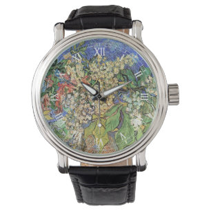 Aufblühende Kastanienzweige von Vincent van Gogh Armbanduhr
