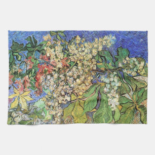 Aufblühende Kastanienzweige von Vincent van Gogh Geschirrtuch