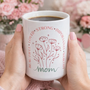 Aufblühende Liebe für Mama Kaffeetasse
