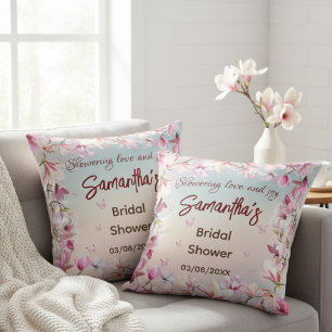 Aufblühende Romanze - Magnolien-Hochzeitsdusche Kissen