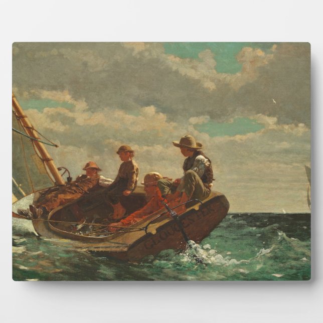 Aufbrechen (ein fairer Wind) 1873-76 Fotoplatte (Vorderseite)