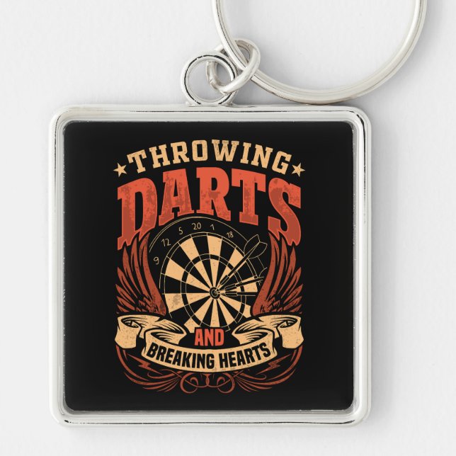 Aufbrechen von Darts Breaking Hearts Premium Schlüsselanhänger (Vorne)