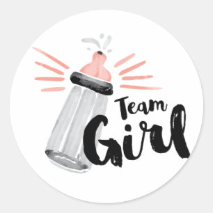 Aufdecken von Team-Sticker Runder Aufkleber