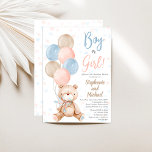 Aufdeckung der Einladung des Bärengeschlechts<br><div class="desc">Einladung zu Teddy Bear Gender Reveal</div>