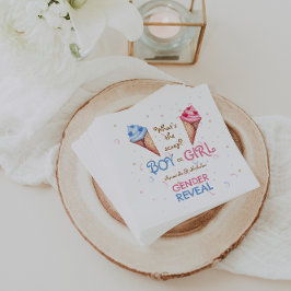 Aufdeckung der Geschlechterperspektive Serviette