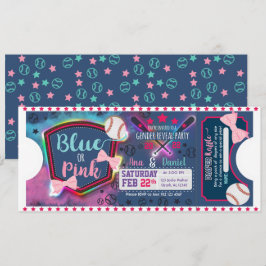 Aufdeckung des Babygeschlechts - Einladung von Bas