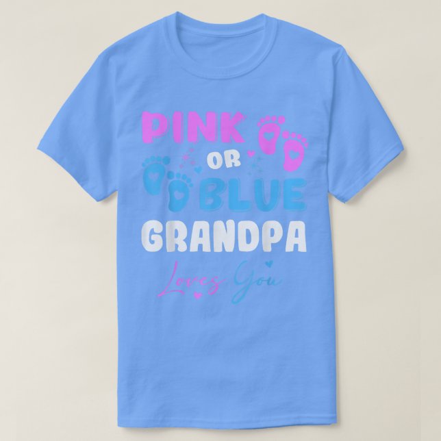 Aufdeckung des Babygeschlechts Opa T-Shirt (Design vorne)