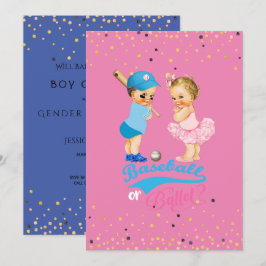 Aufdeckung des Brieftasengeschlechts bei Babys Einladung