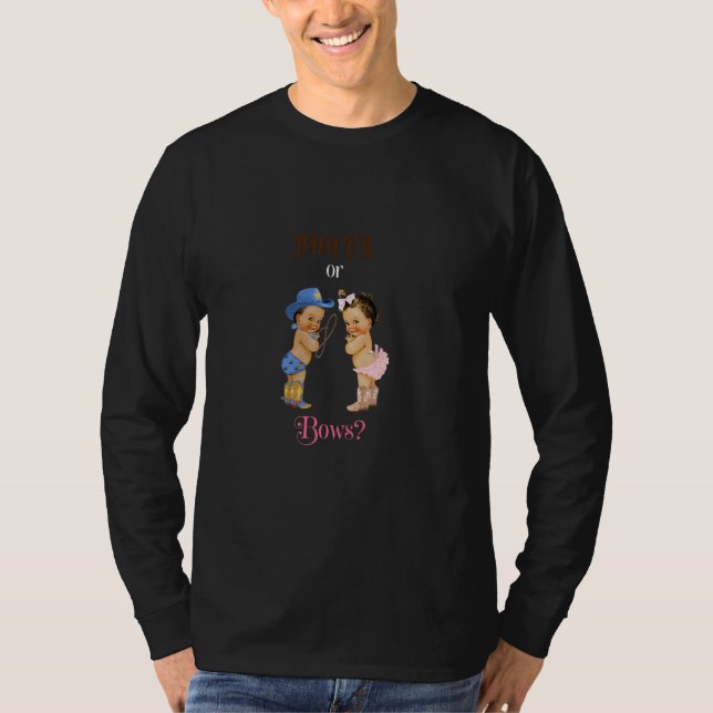 Aufdeckung von Süssen des Babygeschlechts durch St T-Shirt (Vorderseite)