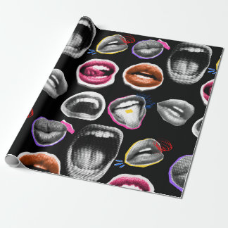 Aufdruckpapier für Lips Geschenkpapier