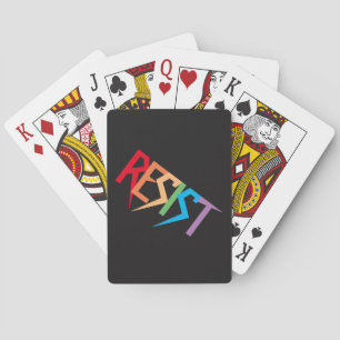 Aufenthalt in Regenbogenfarben Spielkarten