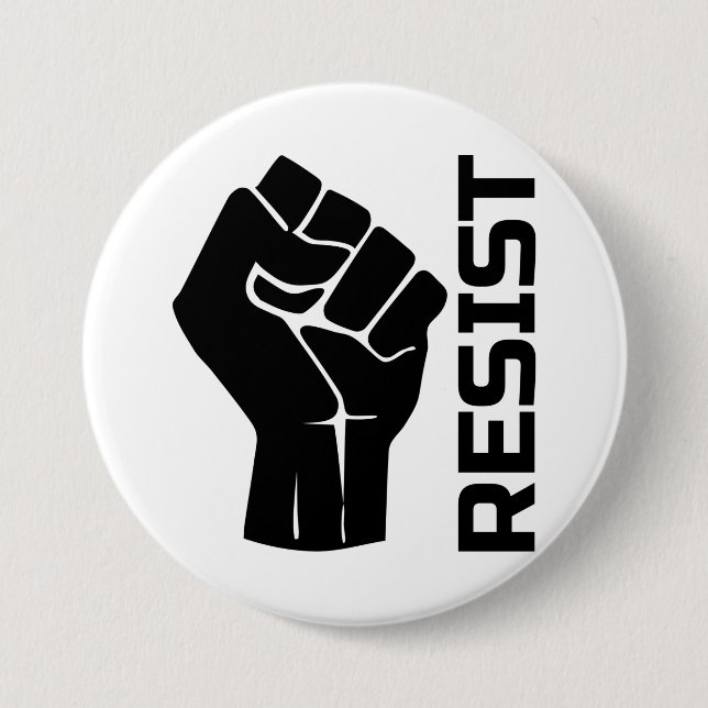 Aufenthalt mit Faust - in schwarz 0002 Button (Vorderseite)
