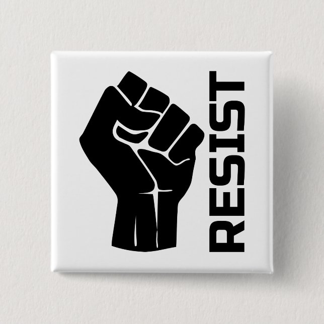 Aufenthalt mit Faust - in schwarz 0002 Button (Vorderseite)